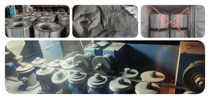 Mélangeur de fil métallique à noyau de calcium alliage de fil quasi à noyau 1,3 cm 2